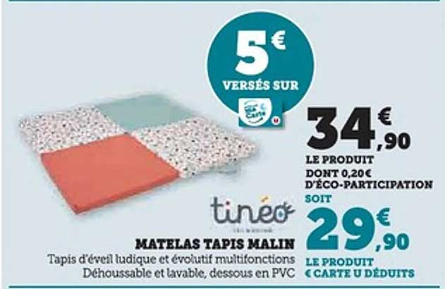 MATELAS TAPIS MALIN