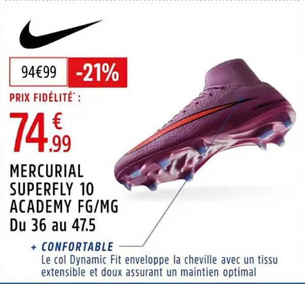 MERCURIAL SUPERFLY 10 ACADEMY FG/MG