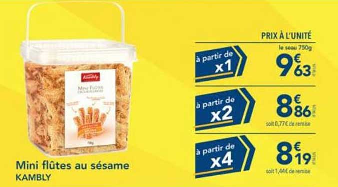 Mini flûtes au sésame KAMBLY