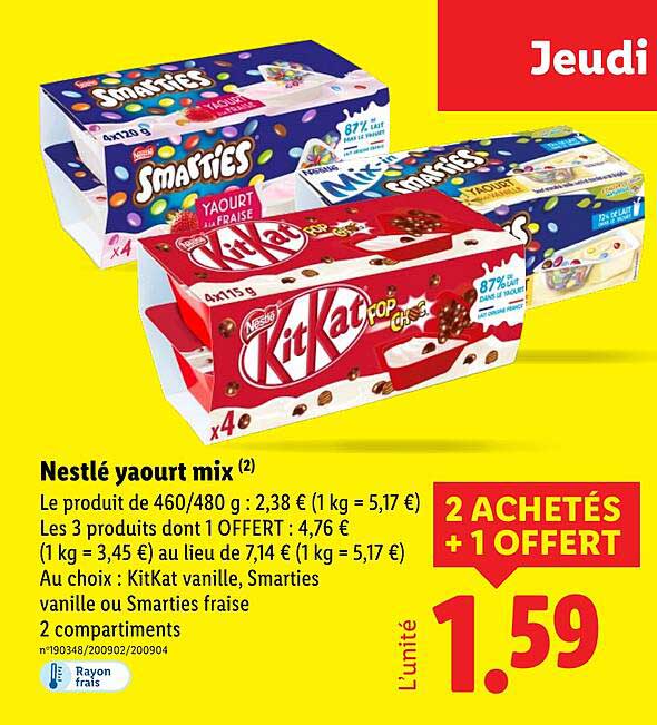Nestlé yaourt mix