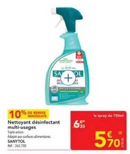 Nettoyant désinfectant multi-usages