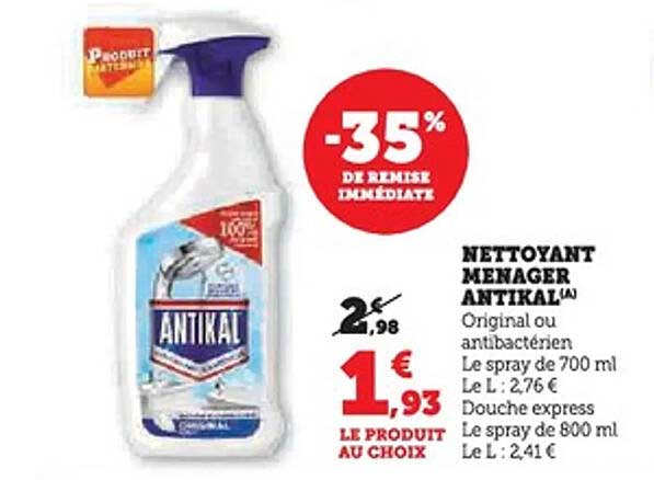 NETTOYANT MENAGER ANTIKAL(A)