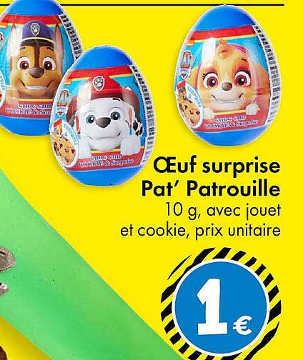 Œuf surprise Pat’ Patrouille