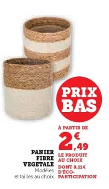 PANIER FIBRE VEGETALE