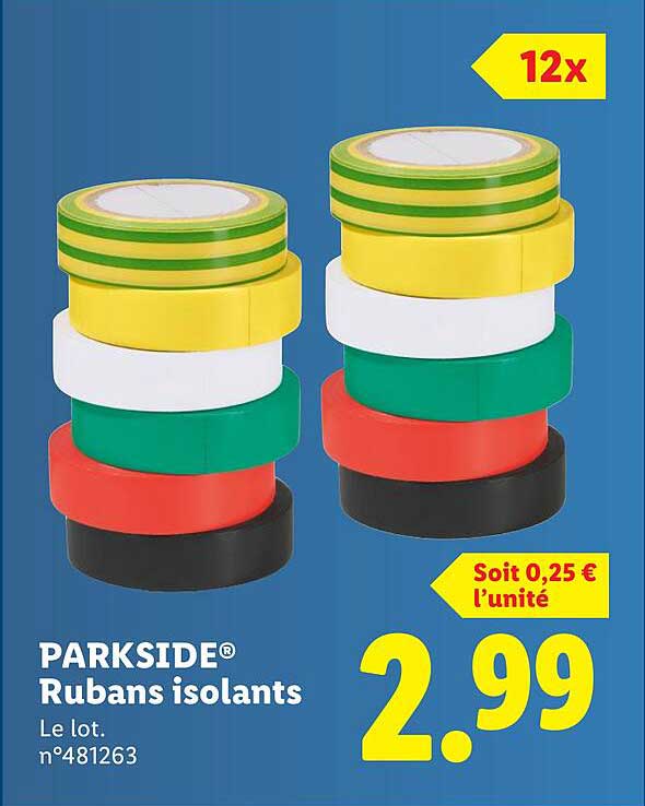 PARKSIDE® Rubans isolants
