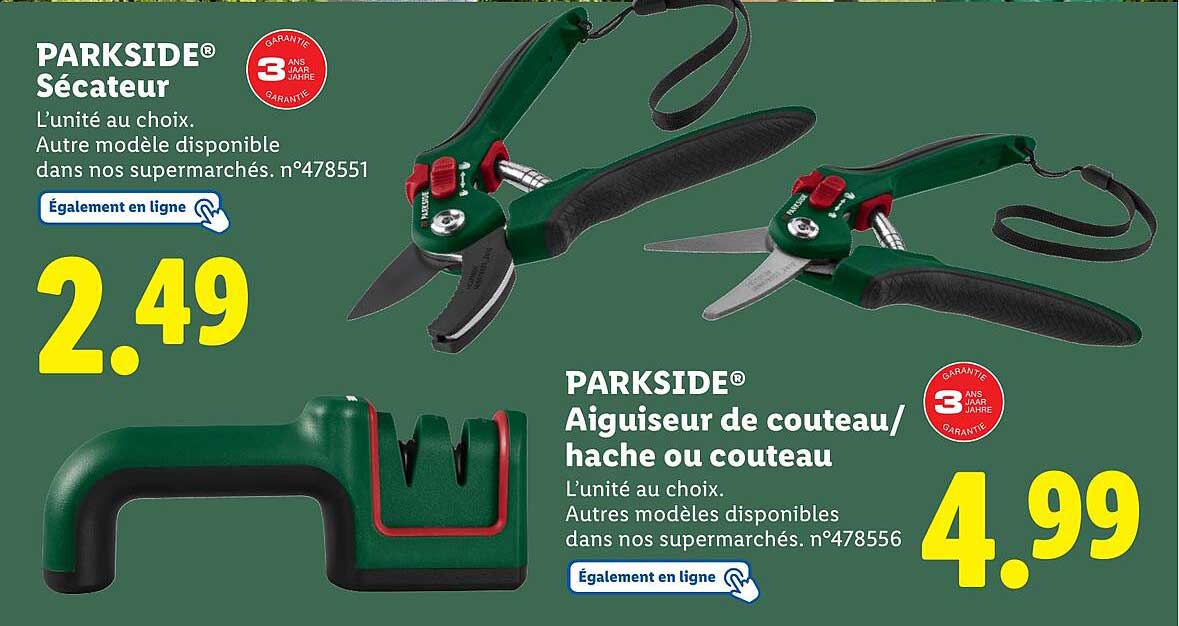 PARKSIDE® Sécateur