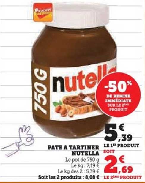 PATE A TARTINER NUTELLA