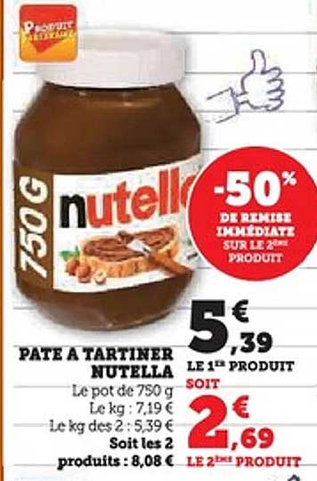 PATE A TARTINER NUTELLA