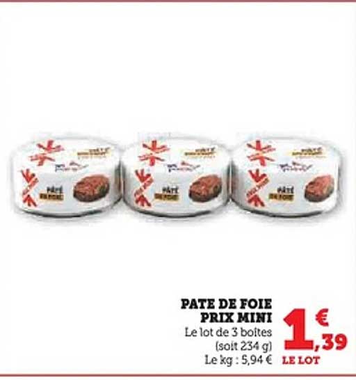 PATÉ DE FOIE PRIX MINI