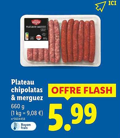 Plateau chipolatas & merguez
