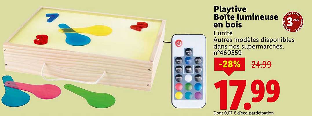 Playtive Boîte lumineuse en bois