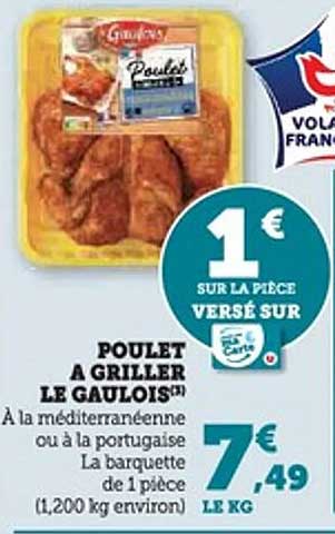POULET A GRILLER LE GAULOIS
