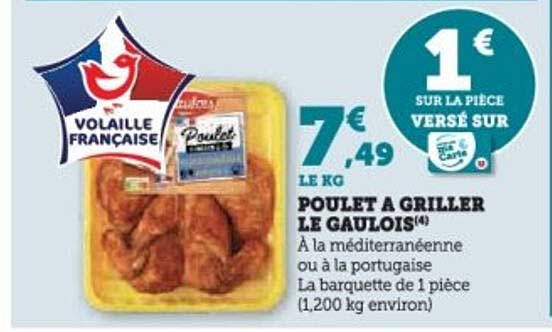 POULET A GRILLER LE GAULOIS