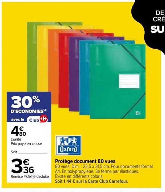 Protège document 80 vues