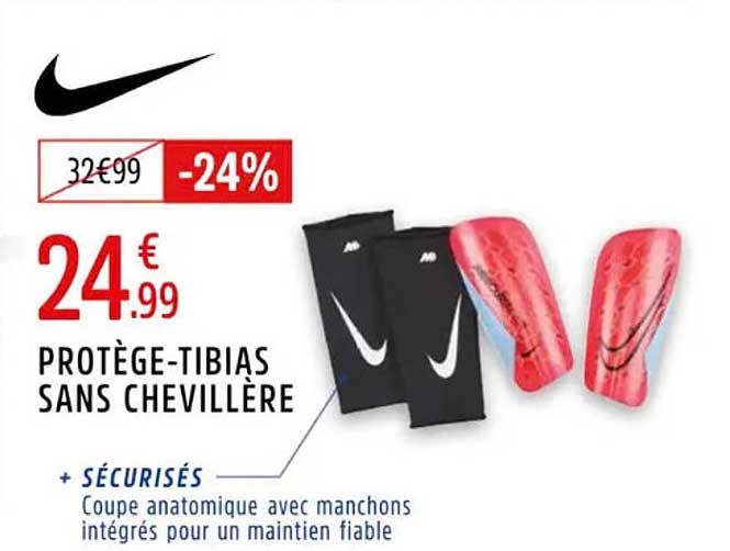 PROTÈGE-TIBIAS SANS CHEVILLÈRE