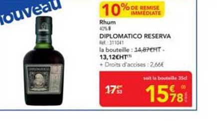 Rhum DIPLOMATICO RESERVA