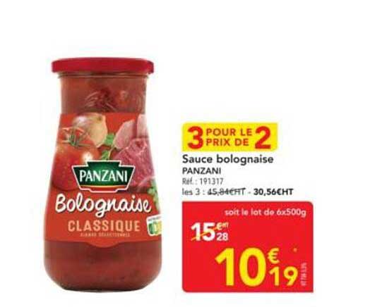 Sauce bolognaise PANZANI