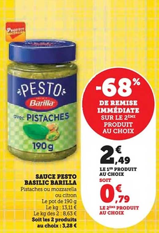 SAUCE PESTO BASILIC BARILLA