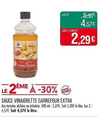 SAUCE VINAIGRETTE CARREFOUR EXTRA