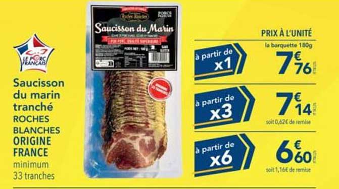 Saucisson du Marin tranché