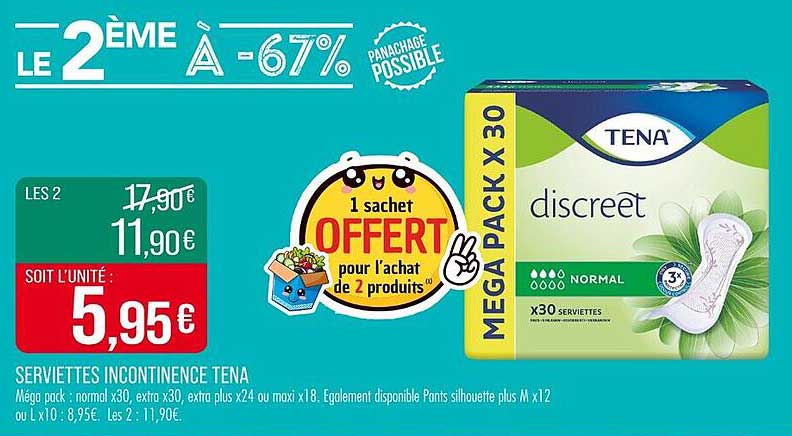 Serviettes Incontinence TENA