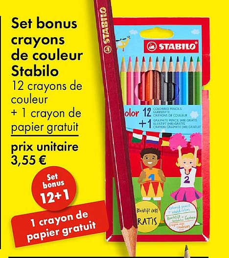 Set bonus crayons de couleur Stabilo