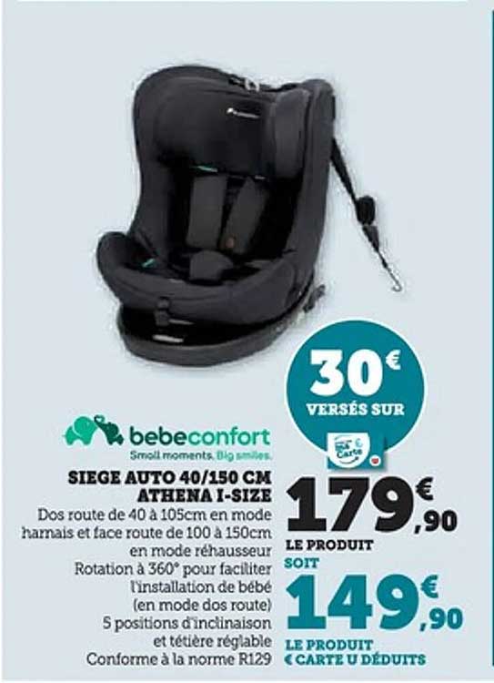 SIÈGE AUTO 40/150 CM ATHENA I-SIZE