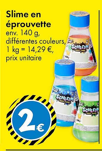 Slime en éprouvette