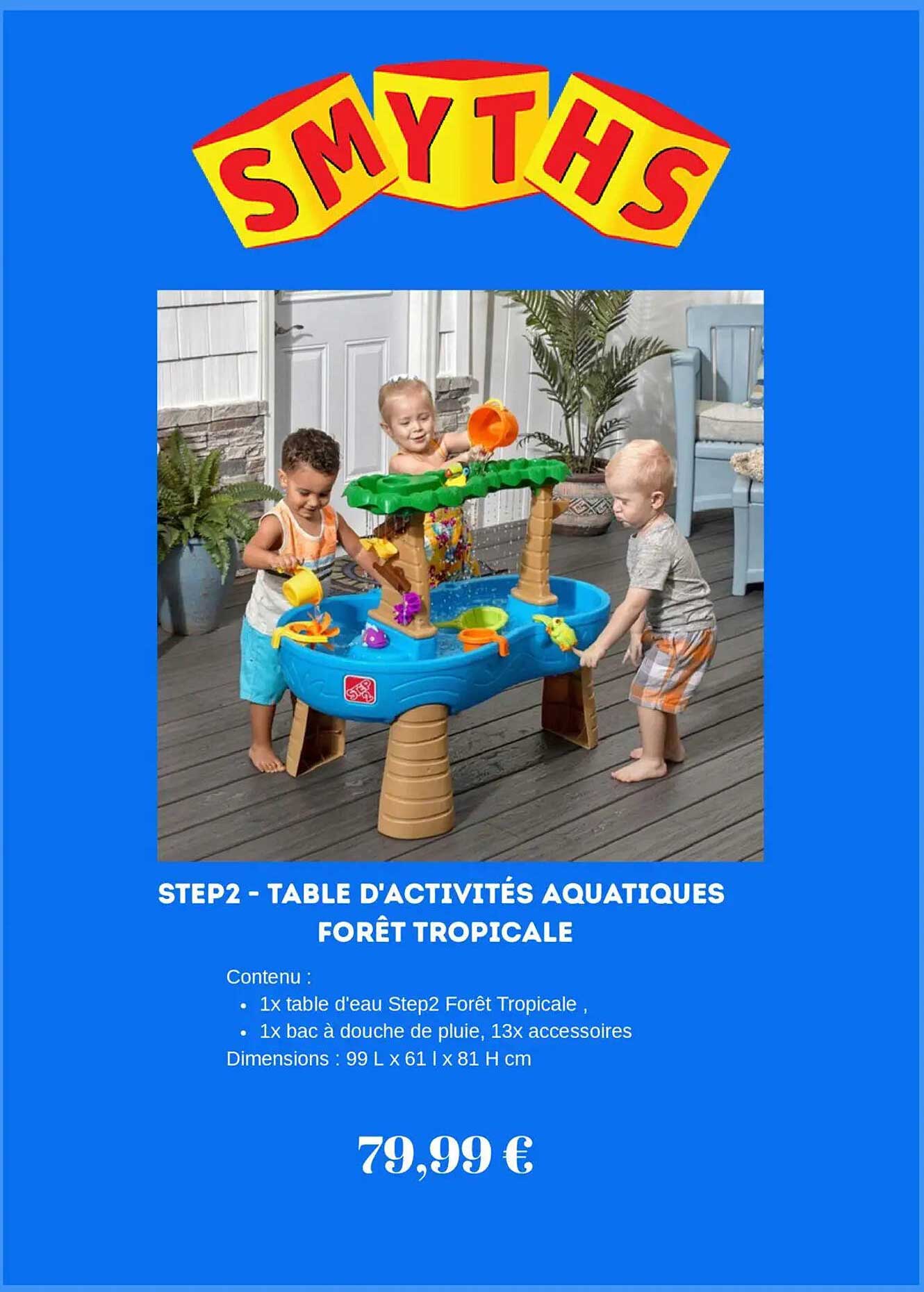 STEP2 - TABLE D'ACTIVITÉS AQUATIQUES FORÊT TROPICALE