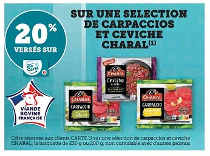 SUR UNE SELECTION DE CARPACCIOS ET CEVICHE CHARAL