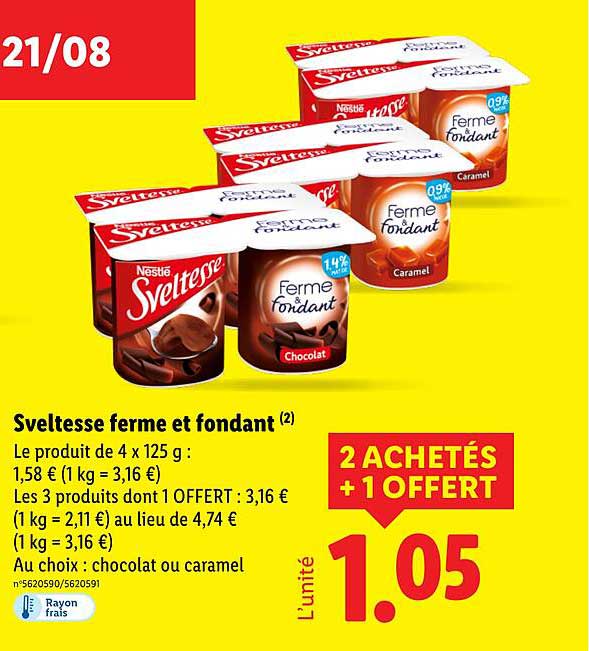 Sveltesse ferme et fondant