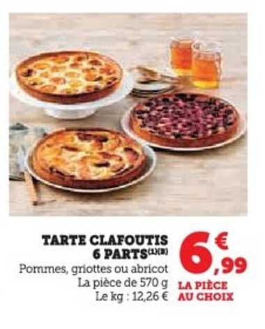 TARTE CLAFOUTIS 6 PARTS