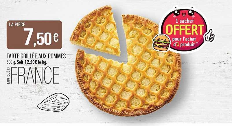 TARTE GRILLÉE AUX POMMES