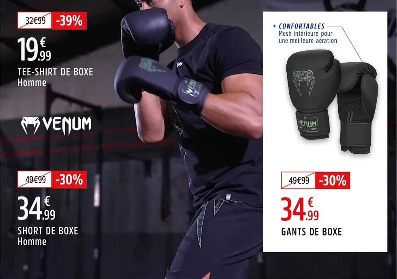 TEE-SHIRT DE BOXE Homme