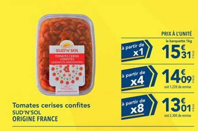 Tomates cerises confites