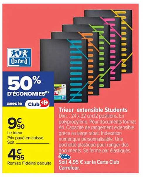 Trieur extensible Students