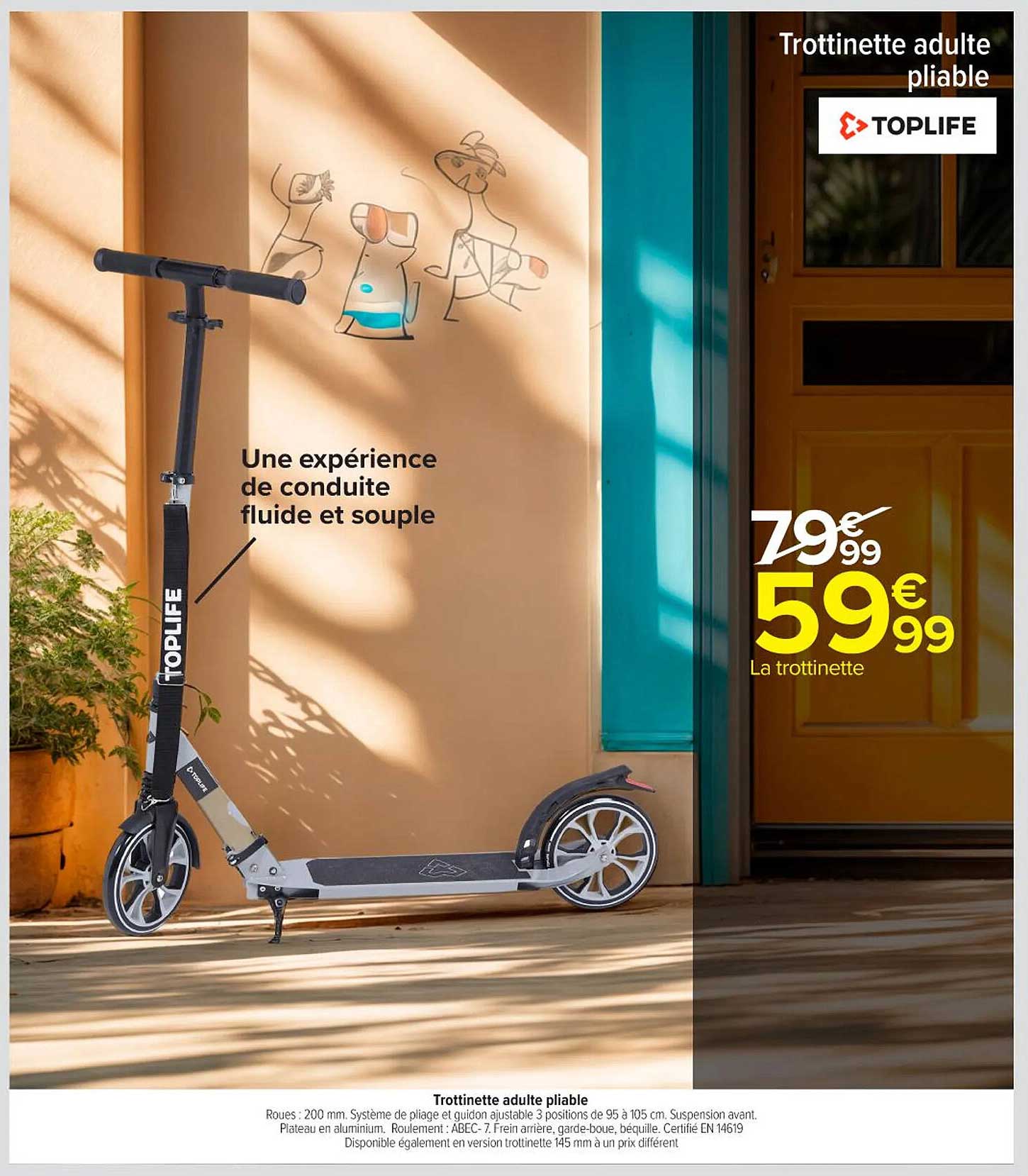 Trottinette adulte pliable
