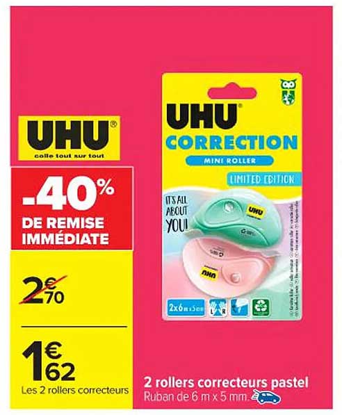 UHU CORRECTION MINI ROLLER