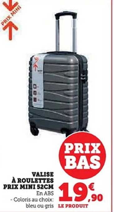 VALISE À ROULETTES PRIX MINI 52CM
