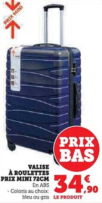 VALISE À ROULETTES PRIX MINI 72CM