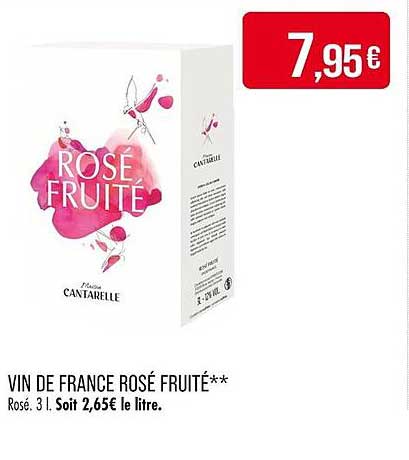 VIN DE FRANCE ROSÉ FRUITÉ