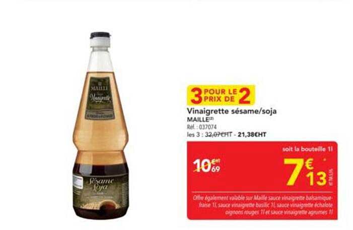Vinaigrette sésame/soja