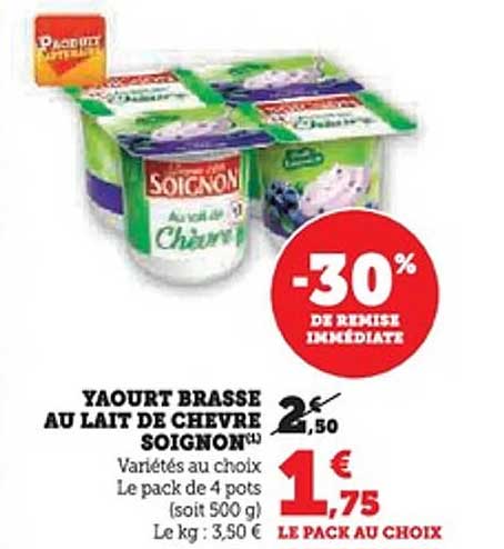 YAOURT BRASSÉ AU LAIT DE CHÈVRE SOIGNON