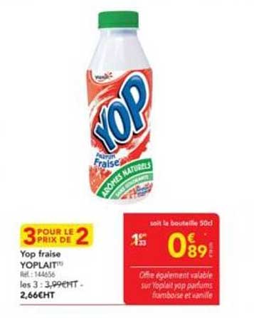 Yop fraise YOPLAIT
