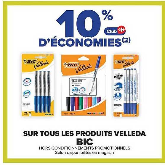 10% D'ÉCONOMIES(2)