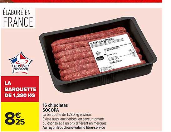 16 chipolatas SOCOPA