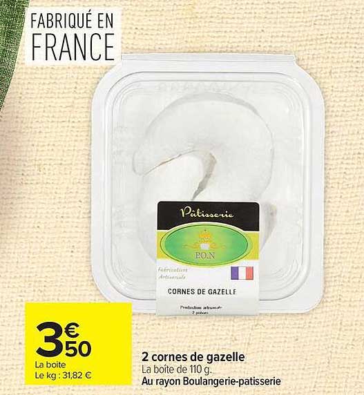 2 cornes de gazelle