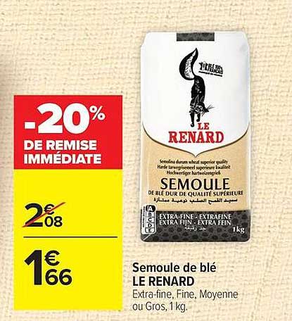 -20% DE REMISE IMMÉDIATE
