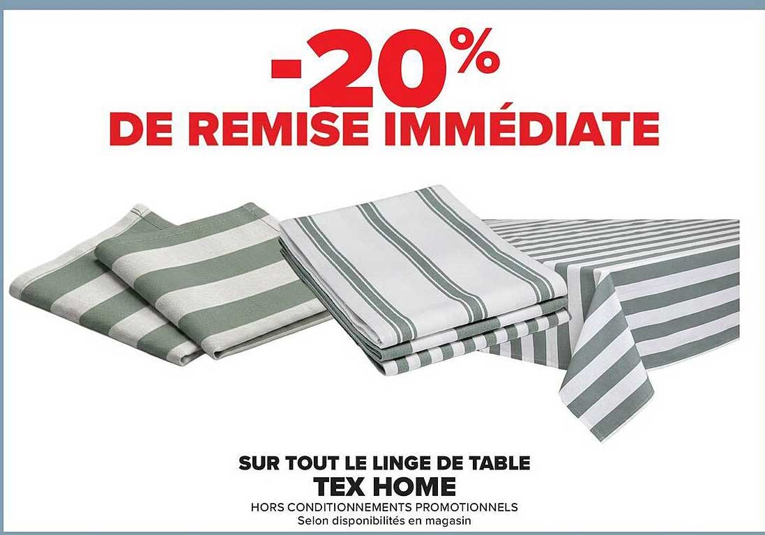 -20% DE REMISE IMMÉDIATE