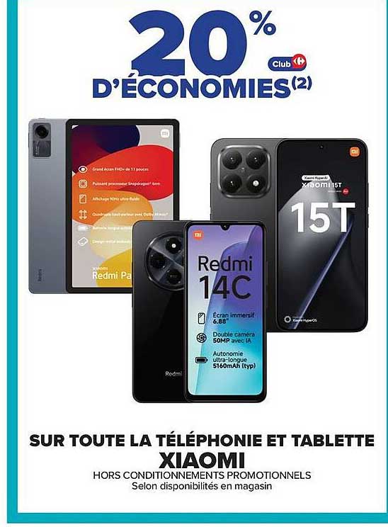 20% D'ÉCONOMIES(2)